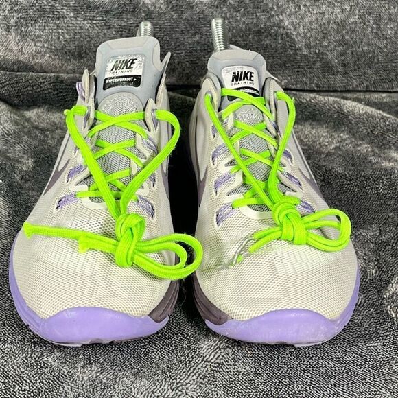 Nike Women's Lunar Hyper Workout XT Silver Purple Sz 8.5 Training - Picture 2 of 8